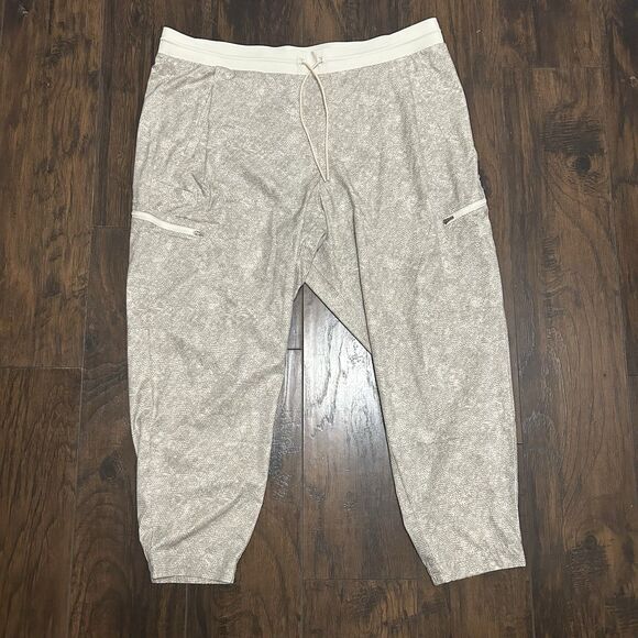 Athleta Venture Printed Pants Joggers Travel Size 22 Plus Lounge Athleisure - Picture 1 of 8